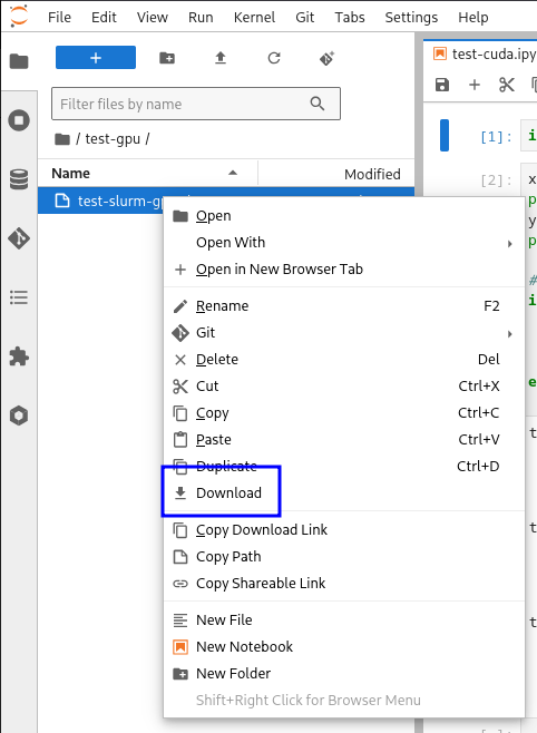 Jupyter téléchargement